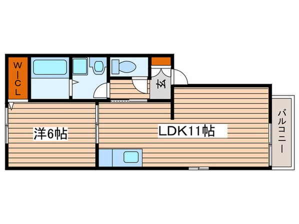 パルティール白砂の物件間取画像